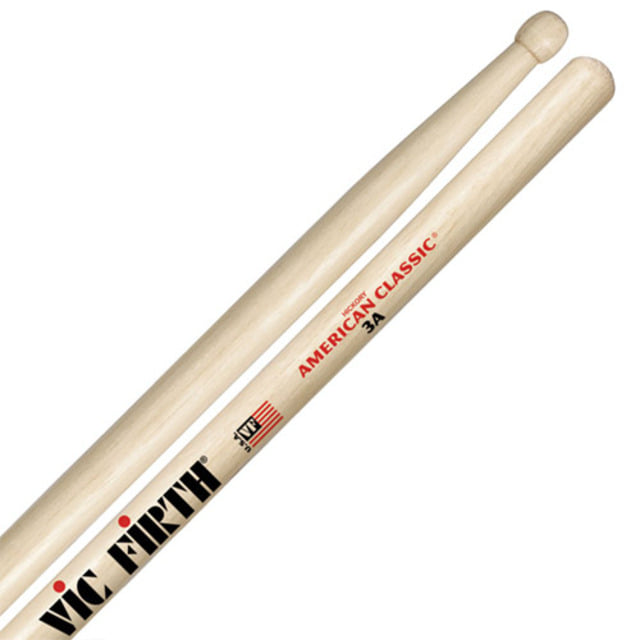 VicFirth 3A 우든팁 American Classic Hickory  3A뮤직메카